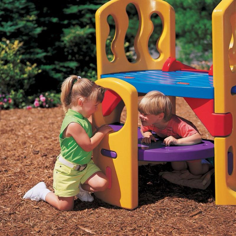 ❰免運❱ little tikes 快樂滑梯 遊戲區 兒童學習玩具 溜滑梯 平衡訓練 室外遊戲 滑梯-細節圖6