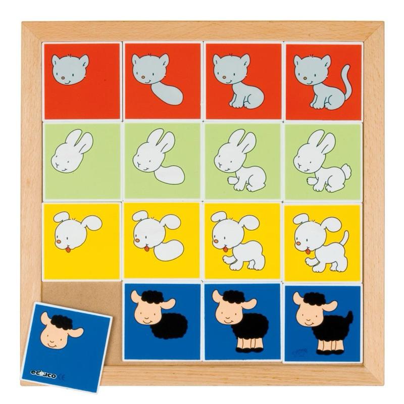 ❰現貨❱ educo 統合理解遊戲-動物 手眼協調 視覺追視 認知學習 益智玩具 兒童學習玩具 邏輯推理 玩具 觸覺舒緩-細節圖5