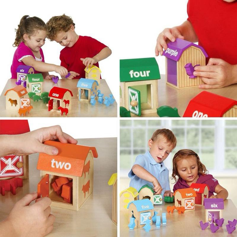 ❰免運❱ guidecraft 顏色數字農場小屋 手眼協調 視覺追視 認知學習 益智玩具 兒童學習玩具 邏輯推理觸覺舒緩-細節圖6