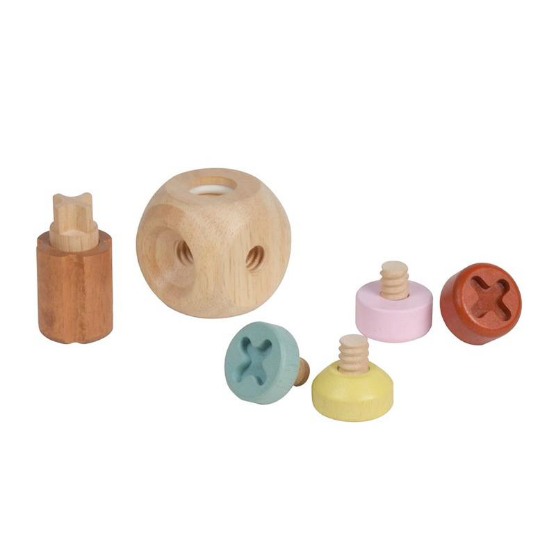 ❰現貨❱ BLUE RiBBON 螺絲開鎖方塊 手眼協調 視覺追視 認知學習 益智玩具 學習玩具 邏輯推理 觸覺舒緩-細節圖2