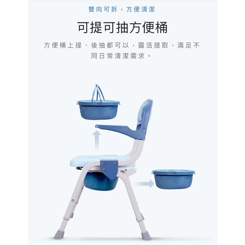 ❰免運❱ Karma 康揚 保時潔 輕量化鋁合金 便盆椅 沐浴椅 EVA軟墊 可調高低 輔具補助 銀髮輔具 洗澡椅-細節圖5