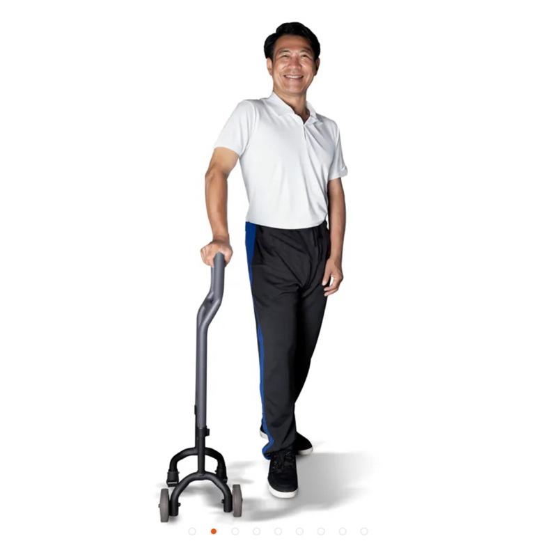 ❰現貨免運❱ 強生 一馬當先 推車 JUST 4U 手杖 起身扶手 中華民國專利 輪式行走輔助裝置 拐杖 柺杖 助行器-細節圖3