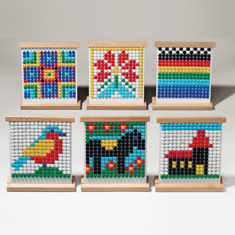 ❰免運❱ Dusyma 創意編珠-大 視覺追視 認知學習 益智玩具 兒童學習玩具 邏輯推理 室內玩具 觸覺舒緩-細節圖5