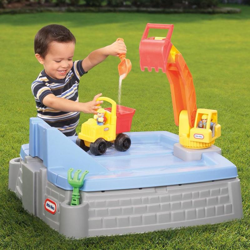 ❰免運❱ little tikes 挖土機沙箱 沙坑 玩沙遊戲區 兒童學習玩具 情緒緩和 觸覺舒緩 平衡訓練 室外遊戲-細節圖2