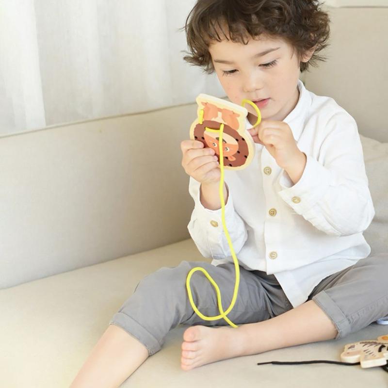 ❰現貨❱ Classic World 幼兒穿線遊戲-跑跑非洲 視覺追視 認知學習 益智玩具 兒童學習玩具 邏輯推理 觸覺-細節圖2