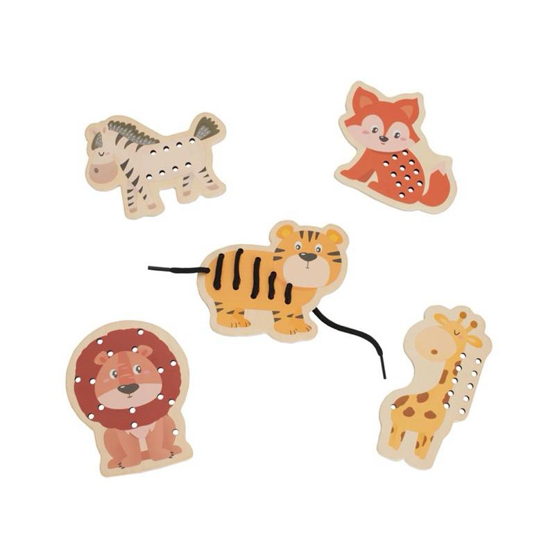 ❰現貨❱ Classic World 幼兒穿線遊戲-跑跑非洲 視覺追視 認知學習 益智玩具 兒童學習玩具 邏輯推理 觸覺-細節圖3