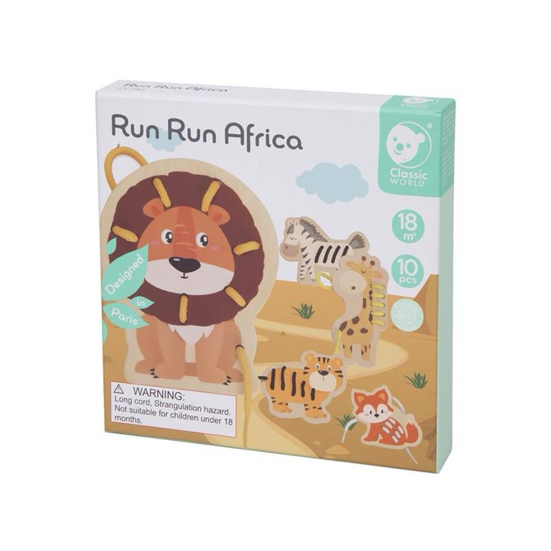 ❰現貨❱ Classic World 幼兒穿線遊戲-跑跑非洲 視覺追視 認知學習 益智玩具 兒童學習玩具 邏輯推理 觸覺-細節圖5
