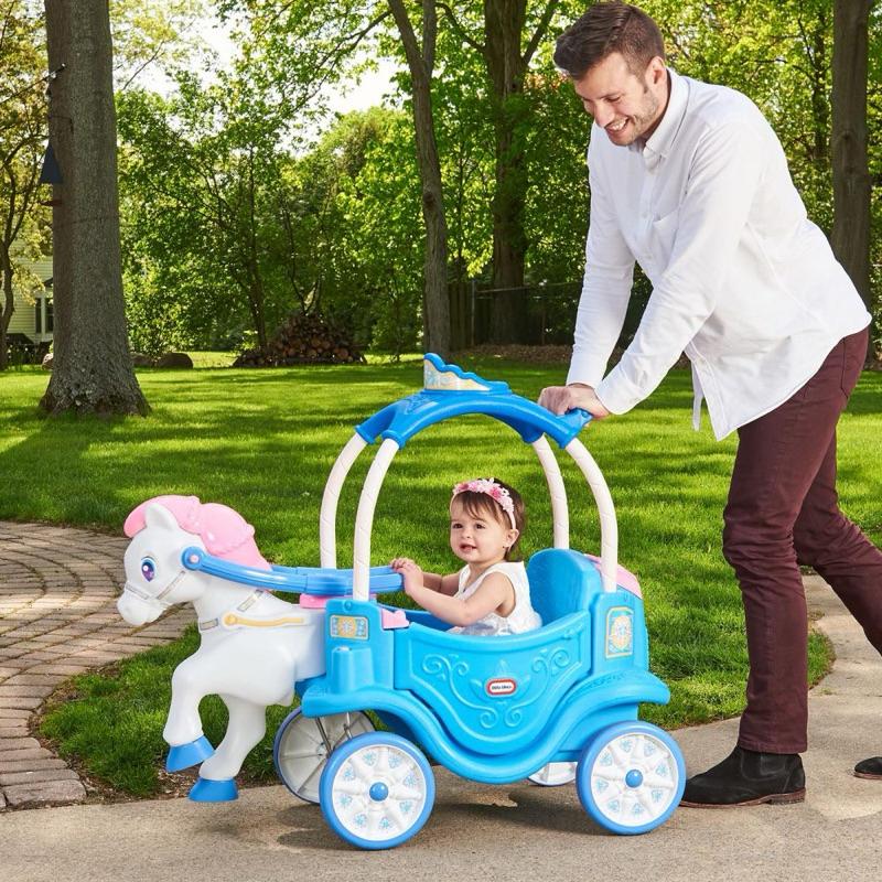 ❰免運❱ little tiles 冰雪公主馬車 腳行車 兒童學習玩具 手腳協調訓練 腳力車 腳踏車 滑步車 小孩推車-細節圖4