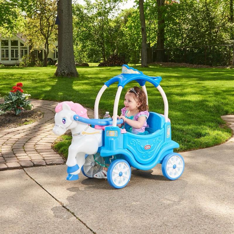 ❰免運❱ little tiles 冰雪公主馬車 腳行車 兒童學習玩具 手腳協調訓練 腳力車 腳踏車 滑步車 小孩推車-細節圖5