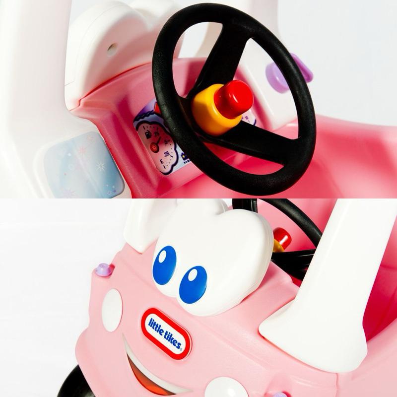 ❰免運❱ little tiles 時尚跑車 粉紅 腳行車 兒童學習玩具 手腳協調訓練 腳力車 腳踏車 滑步車 小孩推車-細節圖7