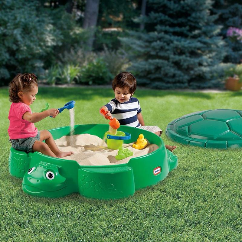 ❰免運❱ little tikes 歡樂沙龜 沙坑 玩沙遊戲區 兒童學習玩具 情緒緩和 觸覺舒緩 平衡訓練 室外遊戲-細節圖2