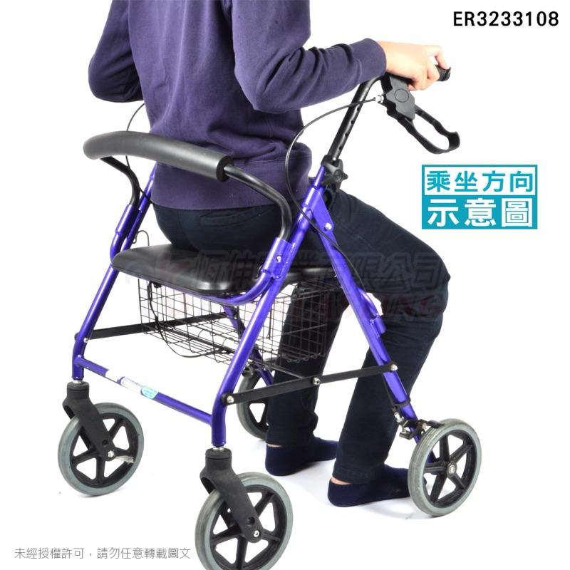 ❰免運❱ 恆伸 ER3233108 鋁合金四輪助步車 菜籃車 47CM 助行車 帶輪型助步車 四輪車 助行車 銀髮輔具-細節圖5