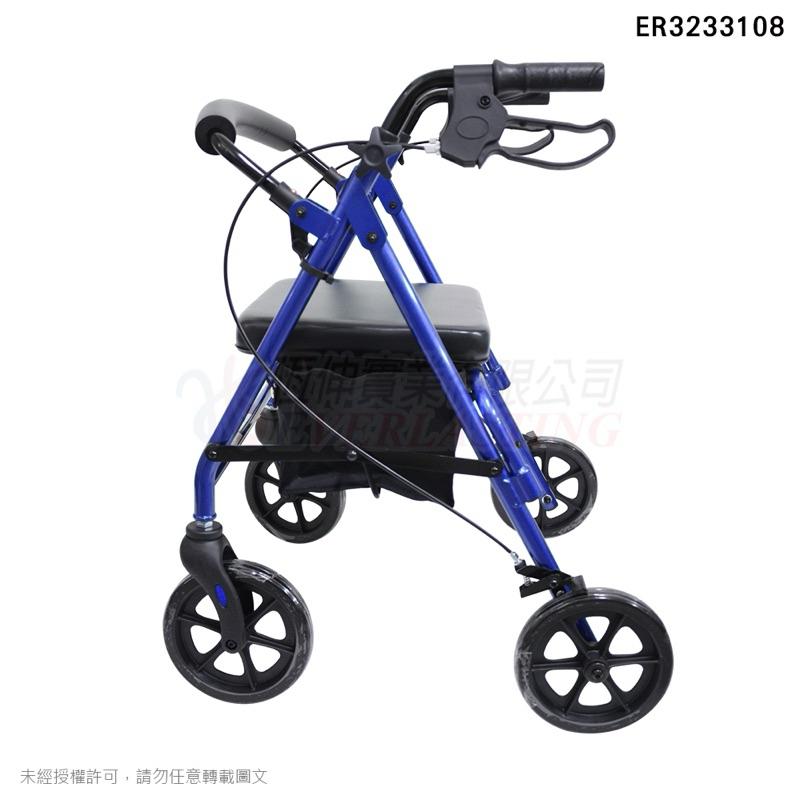 ❰免運❱ 恆伸 ER3233108 鋁合金四輪助步車 菜籃車 47CM 助行車 帶輪型助步車 四輪車 助行車 銀髮輔具-細節圖7