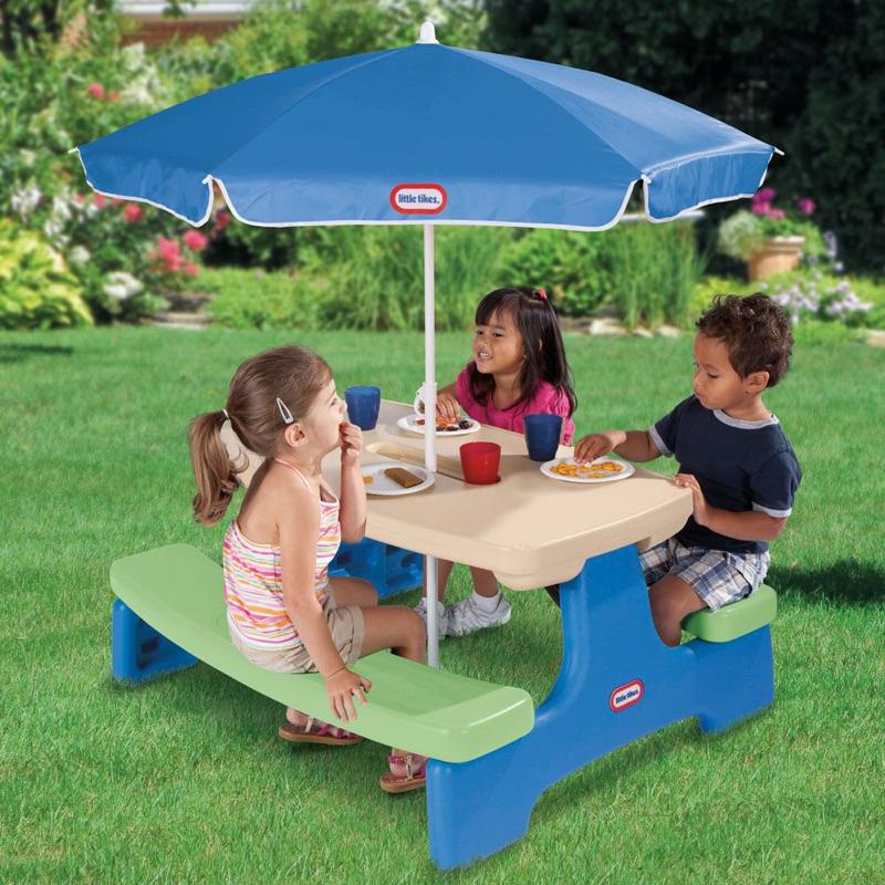 ❰免運❱ little tikes 便利野餐桌 坐椅休息區 兒童學習玩具 教室設備 戶外設施 室外遊戲 餐桌椅 野餐露營-細節圖2