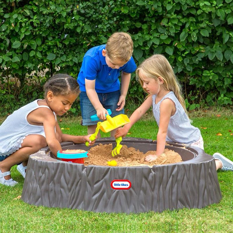 ❰免運❱ little tikes 仿木沙坑 玩沙遊戲區 兒童學習玩具 情緒緩和 觸覺舒緩 平衡訓練 室外遊戲 沙坑-細節圖2