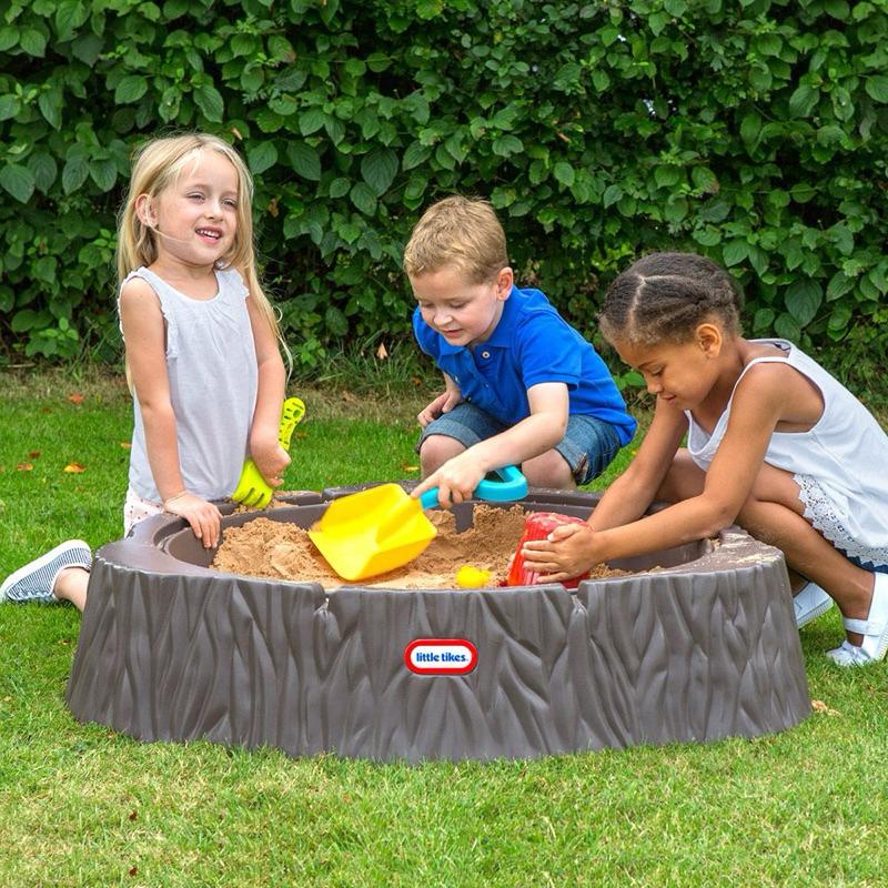❰免運❱ little tikes 仿木沙坑 玩沙遊戲區 兒童學習玩具 情緒緩和 觸覺舒緩 平衡訓練 室外遊戲 沙坑-細節圖3