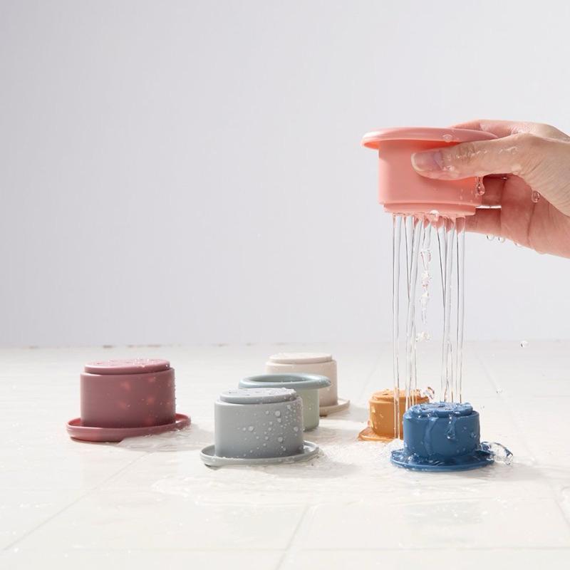 ❰現貨❱ 童心園 乖乖洗澡套杯組 視覺追視 認知學習 益智玩具 兒童學習玩具 邏輯推理 觸覺舒緩 兒童玩具-細節圖5