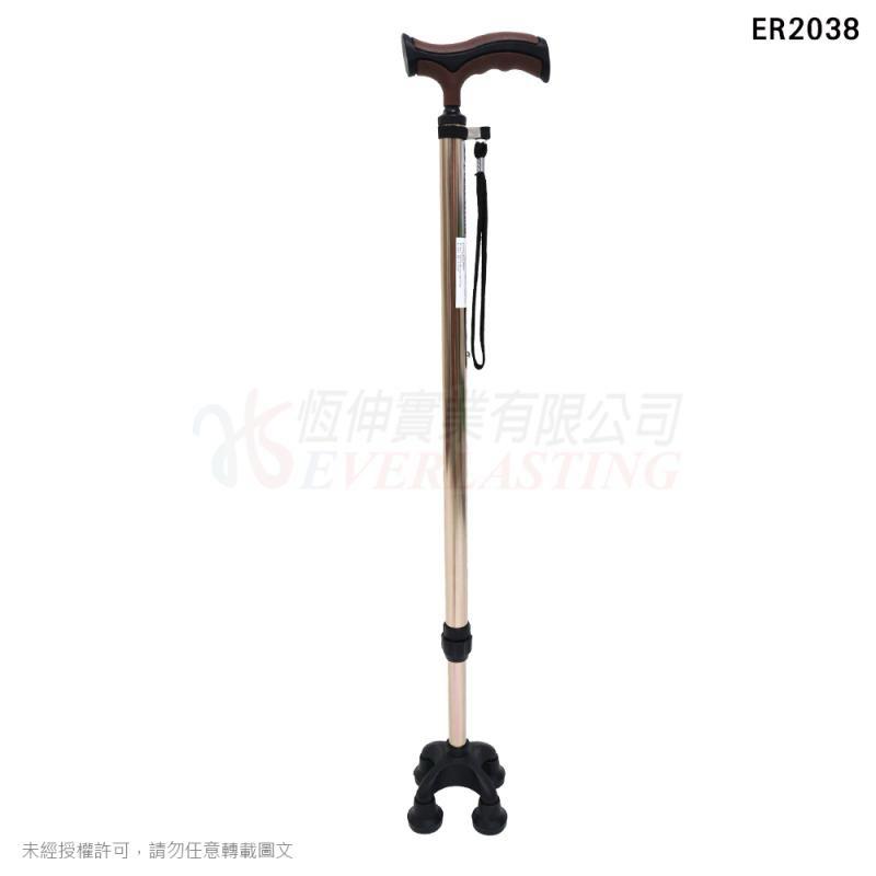 ❰免運❱ 恆伸 ER2038 鋁合金四腳拐杖 問號型小爪 四腳拐 拐杖 柺杖 鋁合金柺杖 輕量化拐杖 手杖 銀髮輔具-細節圖2