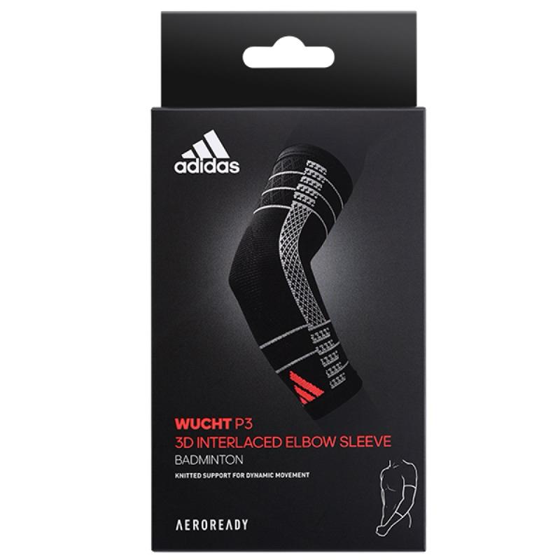 ❰免運❱ adidas 愛迪達 台灣製 AEROREADY WUCHT P3 高機能3D立體針織加強型彈性運動護肘套-細節圖3