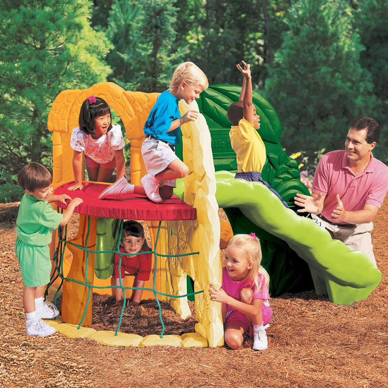 ❰免運❱ little tikes 秘境叢林滑梯 兒童學習玩具 前庭遊戲 情緒緩和 大型體能 攀爬架 情緒緩和 戶外設施-細節圖2
