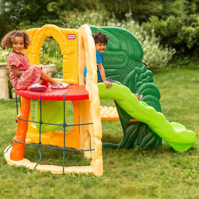 ❰免運❱ little tikes 秘境叢林滑梯 兒童學習玩具 前庭遊戲 情緒緩和 大型體能 攀爬架 情緒緩和 戶外設施-細節圖4