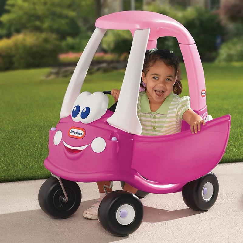 ❰免運❱ little tikes 時尚跑車 桃紅 腳行車 兒童學習玩具 手腳協調訓練 腳力車 腳踏車 滑步車 小孩推車-細節圖2