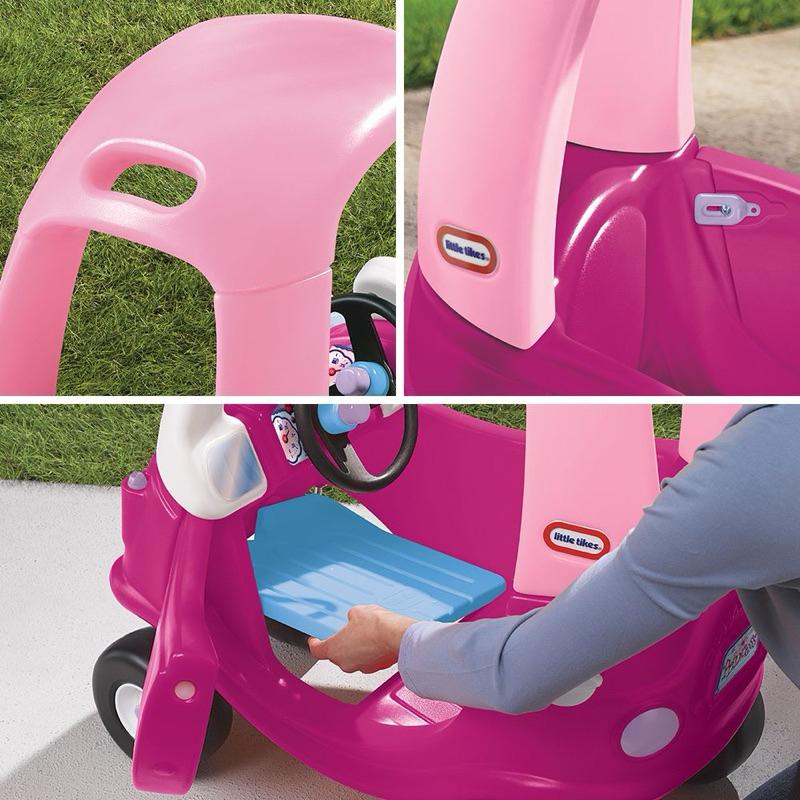 ❰免運❱ little tikes 時尚跑車 桃紅 腳行車 兒童學習玩具 手腳協調訓練 腳力車 腳踏車 滑步車 小孩推車-細節圖5