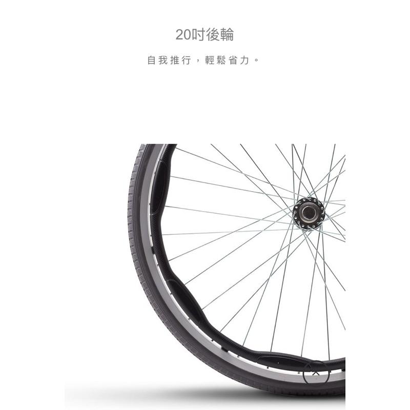 ❰免運❱ Karma 康揚 KM-2500L 贈桌板 輕量化鋁合金輪椅 大輪 輪椅B款 折疊輪椅 輔具補助 輪椅 輔具-細節圖3