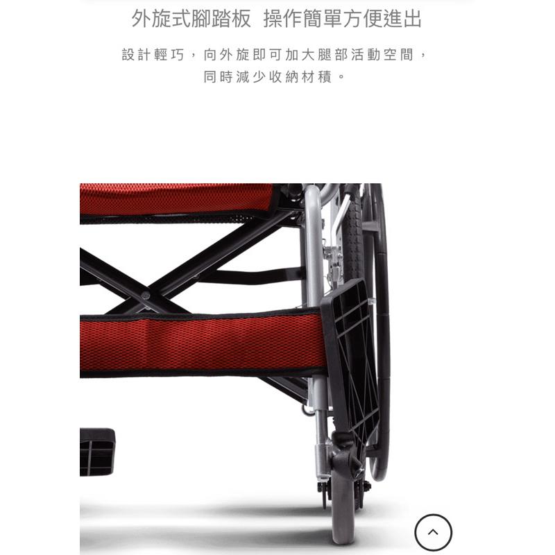 ❰免運❱ Karma 康揚 KM-2500L 贈桌板 輕量化鋁合金輪椅 大輪 輪椅B款 折疊輪椅 輔具補助 輪椅 輔具-細節圖7