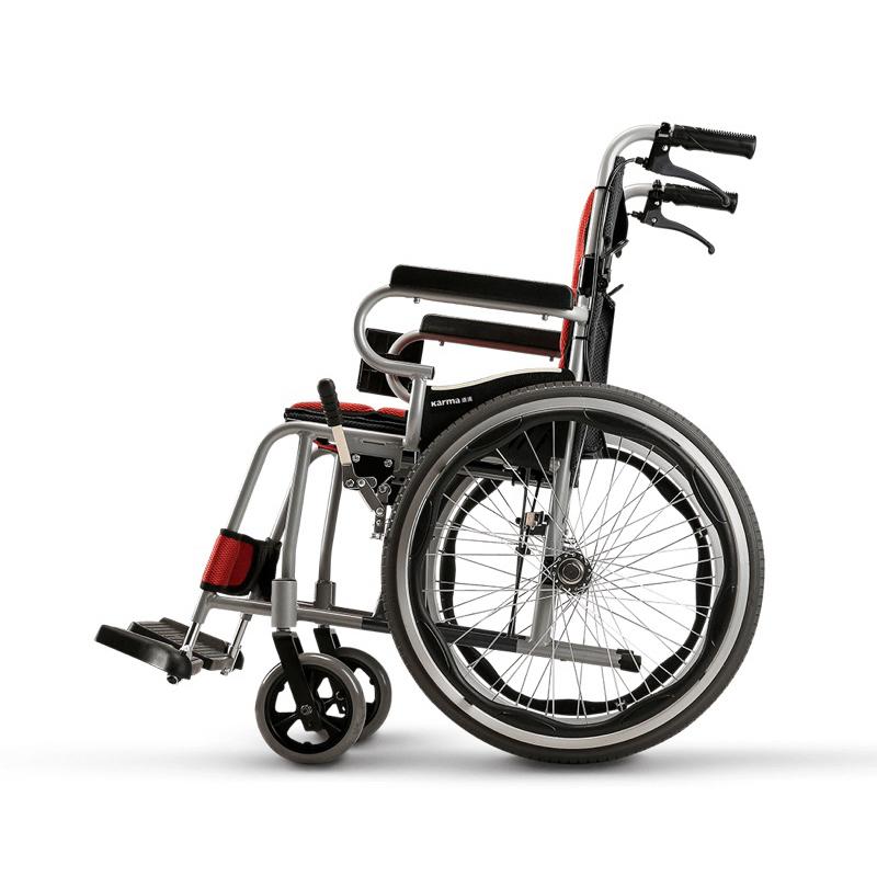 ❰免運❱ Karma 康揚 KM-2500L 贈桌板 輕量化鋁合金輪椅 大輪 輪椅B款 折疊輪椅 輔具補助 輪椅 輔具-細節圖8