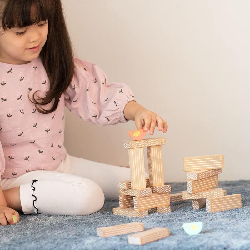 ❰現貨❱ Classic World 小鳥趣味疊疊樂 視覺追視 認知學習 益智玩具 兒童學習玩具 邏輯推理 觸覺舒緩-細節圖4