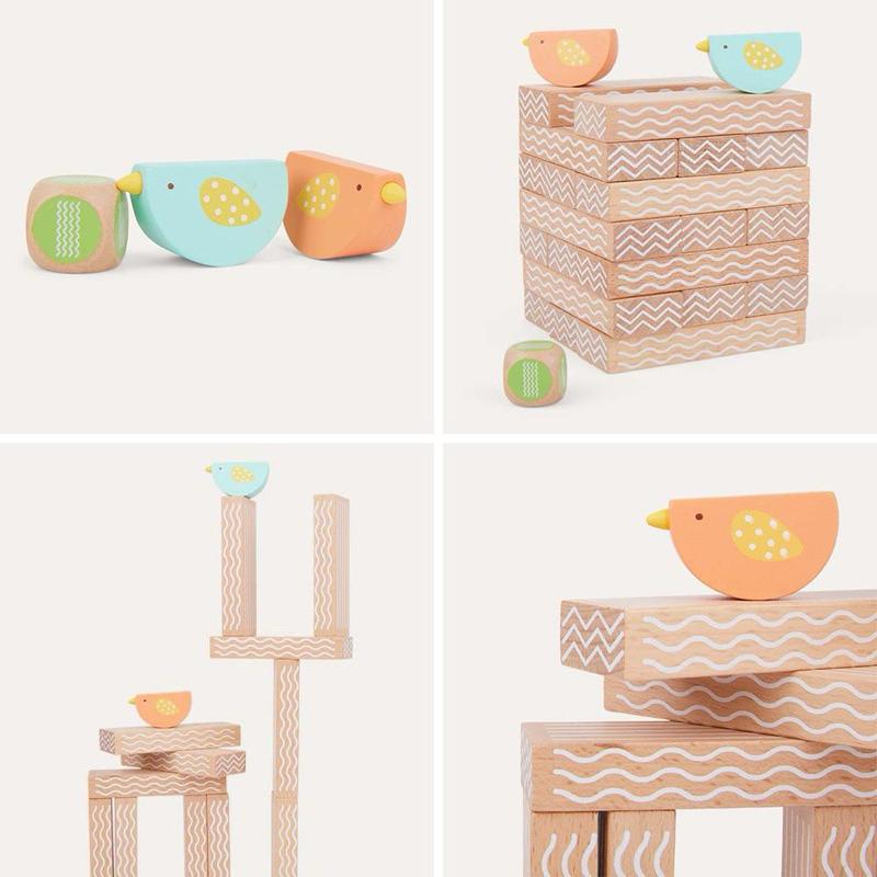 ❰現貨❱ Classic World 小鳥趣味疊疊樂 視覺追視 認知學習 益智玩具 兒童學習玩具 邏輯推理 觸覺舒緩-細節圖7