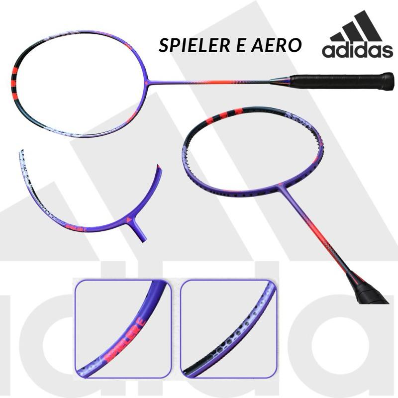 ❰免運❱ adidas 愛迪達 spieler E AERO 高強度全碳穿線羽球拍 贈新式球拍套 授權經銷-細節圖2