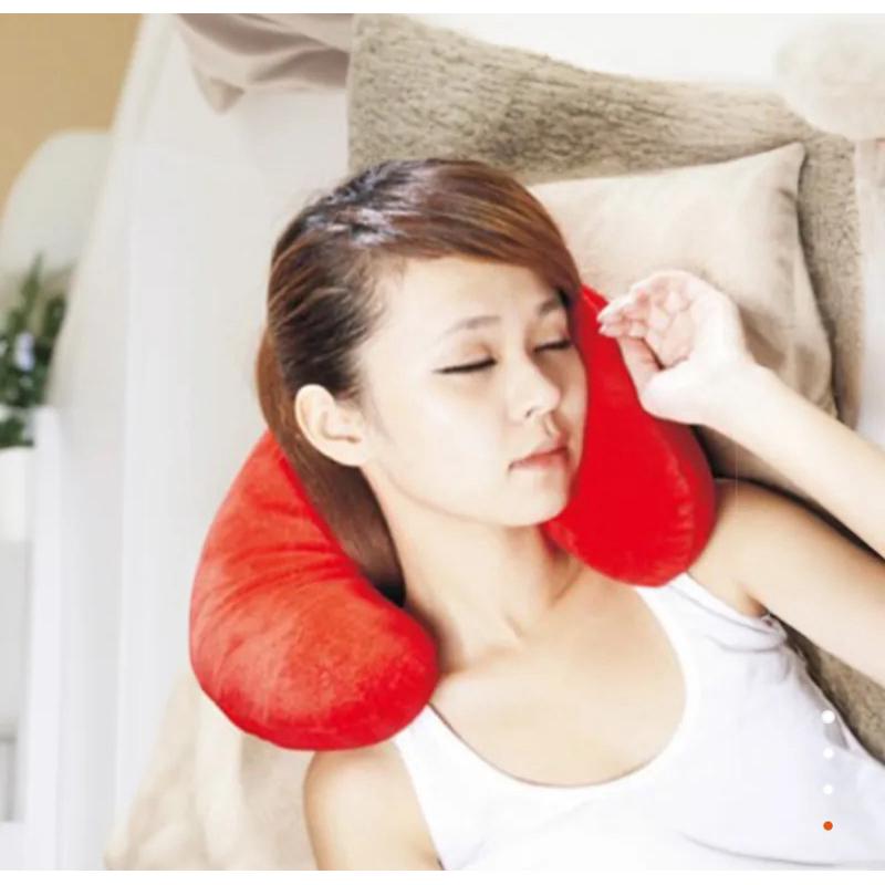 ❰免運❱ 強生 頸枕 TV-103 U型枕 紅色/寶藍色 親膚材質 頸椎枕 汽車 辦公室-細節圖3