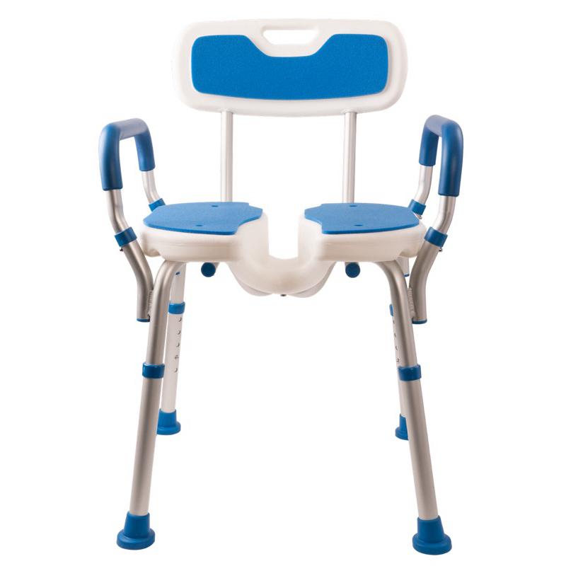 ❰免運❱ 晉宇 鋁合金洗澡椅 JY-303A 凹槽沐浴椅 可調高低 安全扶手 沐浴椅 銀髮輔具 補助 鋁合金-細節圖4