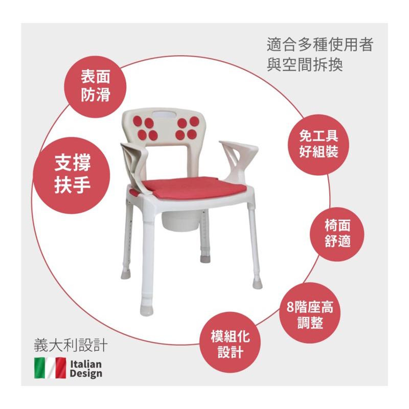 ❰免運❱ ORANGE+ 悅康品家 歐式便椅 便攜式沐浴便盆椅 免工具 三合一 洗澡 便盆椅 沐浴椅 銀髮輔具 醫院-細節圖9
