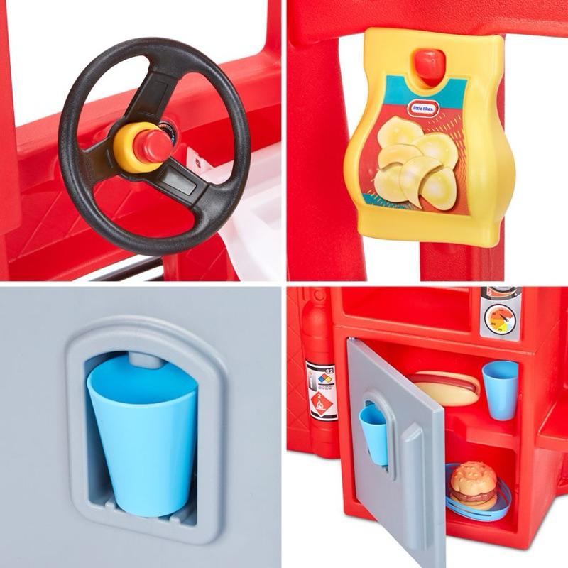 ❰免運❱ little tikes 五星快餐車 兒童學習玩具 認知學習 語言溝通 情緒緩和 戶外室內遊戲 扮家家酒 餐車-細節圖6