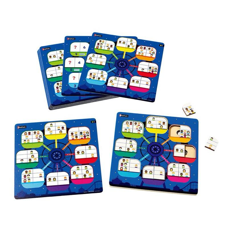 ❰免運❱ Nathan 數字加減摩天輪 桌遊 兒童學習玩具 手眼協調訓練 益智玩具 遊戲 觸覺刺激 邏輯思考 小孩玩具-細節圖4