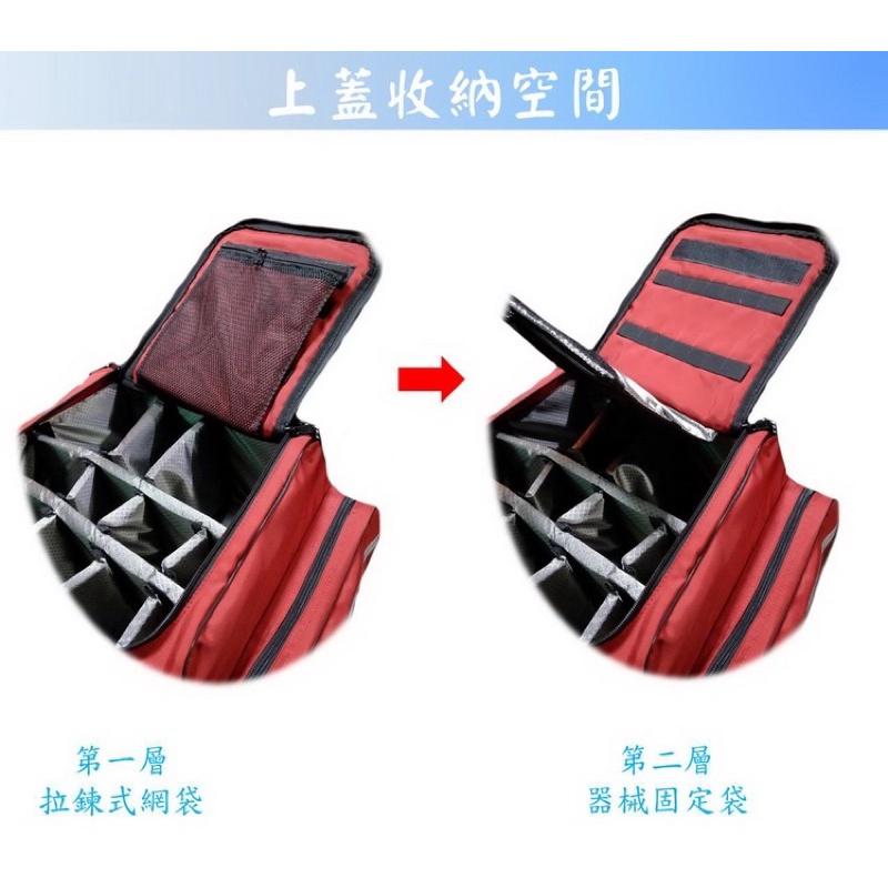 ❰免運❱ DS-2000 多功能專業醫療救護包 雙肩背/手提/肩背 急救用品 救護車 醫院 診所 救護包-細節圖6