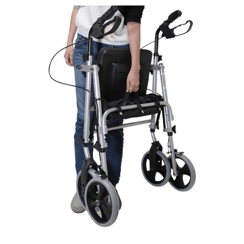 ❰現貨免運❱ 康揚 Karma 輕鬆行100 助行車 帶輪型助步車 公司貨 助行椅 散步休息 復健 輔具補助 菜籃車-細節圖8