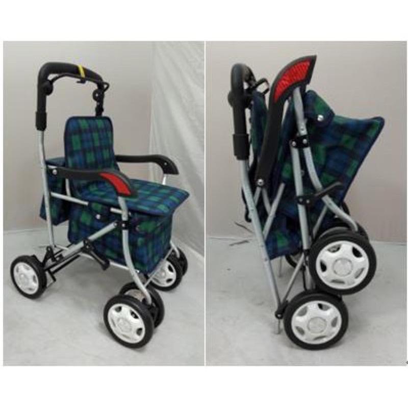 ❰免運❱ 杏華 F238 日式 鋁合金四輪助行車 一般型 輕量化 鋁合金 助步車 四輪車 散步車 買菜車 輔具 銀髮-細節圖3