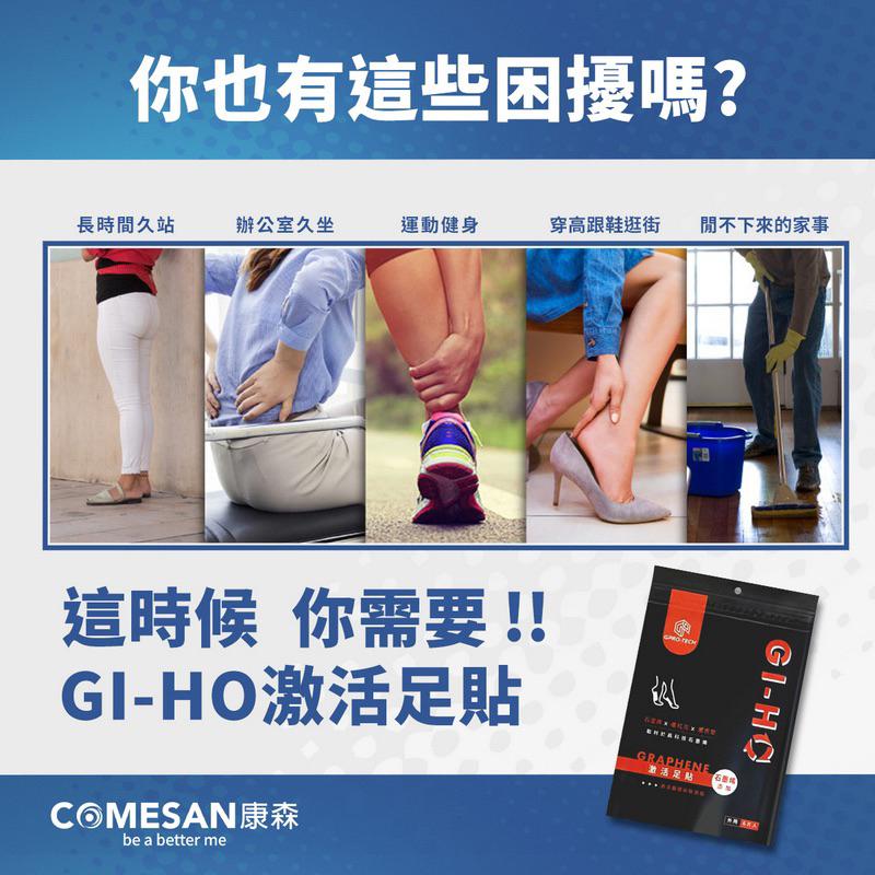 ❰現貨免運❱ COMESAN 康森 GI-HO 石墨烯激足貼 6片入 黑科技 台灣製造 舒緩放鬆 新陳代謝 排除濕氣-細節圖4