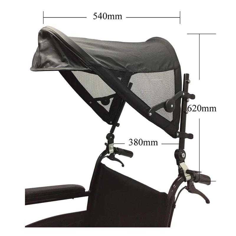 ❰免運❱ 祥巽 輪椅用遮陽棚 P-SH-01 遮陽棚 遮陽傘 輪椅 通用款 輪椅-細節圖2