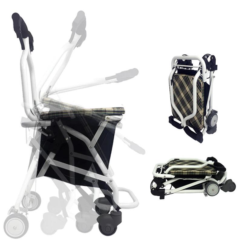 ❰免運❱ 祥巽 輕便車 TR-01 帶輪型助步車 助步器 助走車 有輪助步車 菜籃車 可收合 鋁合金 銀髮輔具 推車-細節圖6