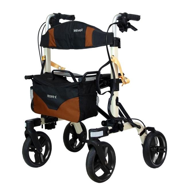 ❰免運❱ 悅康 福雅致 Move-X 50帶輪型助步車 助行椅 鋁合金 輕量化 助步車 助走器 菜籃車 輔具 助行器-細節圖9