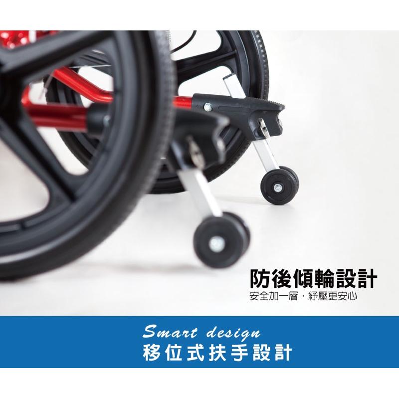 ❰免運❱ 必翔銀髮 高背躺式看護輪椅 PH-185B PH-165B 骨科腳 拆腳拆腳 鋁合金輪椅 輪椅B+AB款 輕量-細節圖6