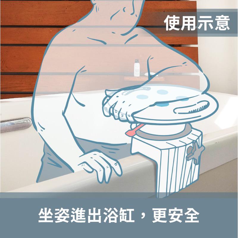 ❰免運❱ ORANGE+ 悅康品家 旋轉浴缸扶手座椅 洗澡淋浴椅 免工具 洗澡椅 防滑 快速安裝 廁所 浴室 沐浴椅-細節圖4