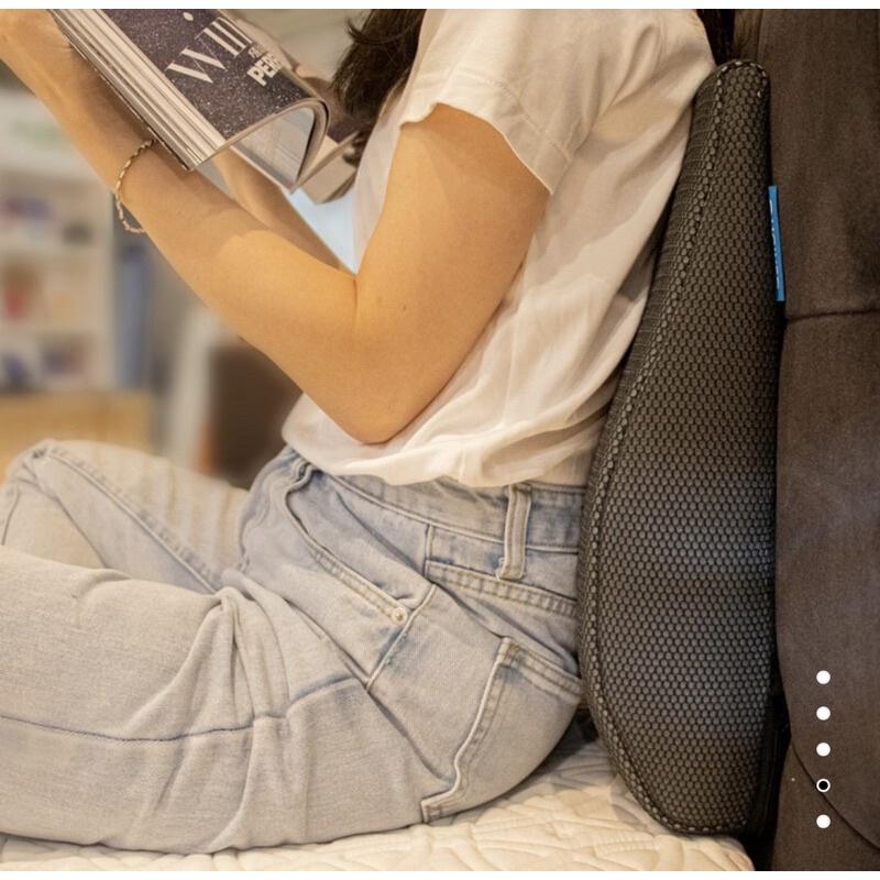 ❰免運❱ QSHION 緩壓腰靠墊 透氣 4D 久坐 台灣製造 椅墊 透氣 抑菌防蟎 寢具 送禮首選 軟墊 背墊 腰靠-細節圖6