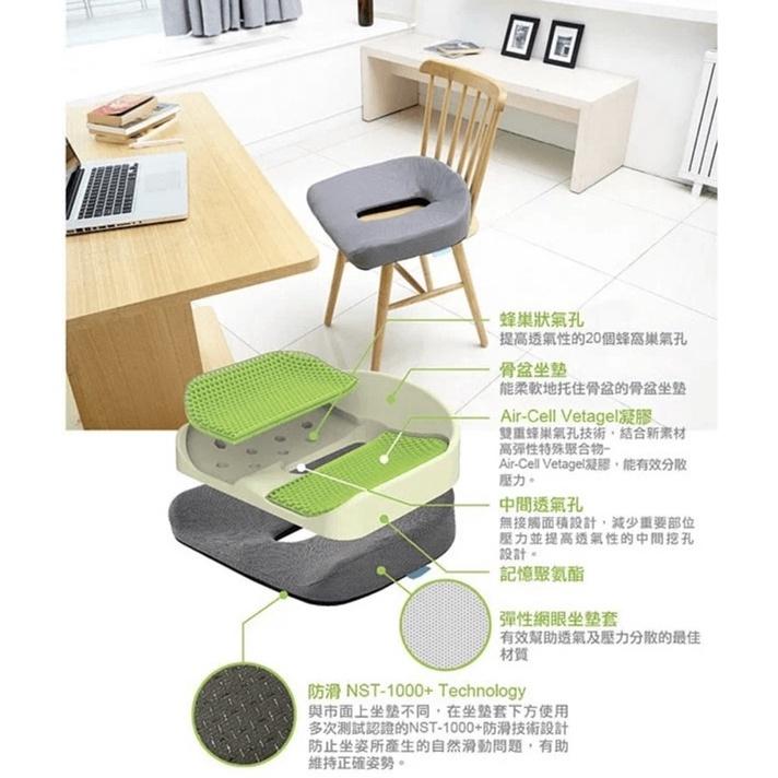 ❰免運❱ 倍力舒 balance蜂巢凝膠護臀矯正型坐墊 凝膠坐墊 椅墊 坐墊 矯正 抗菌透氣 通用款 輕量化-細節圖5