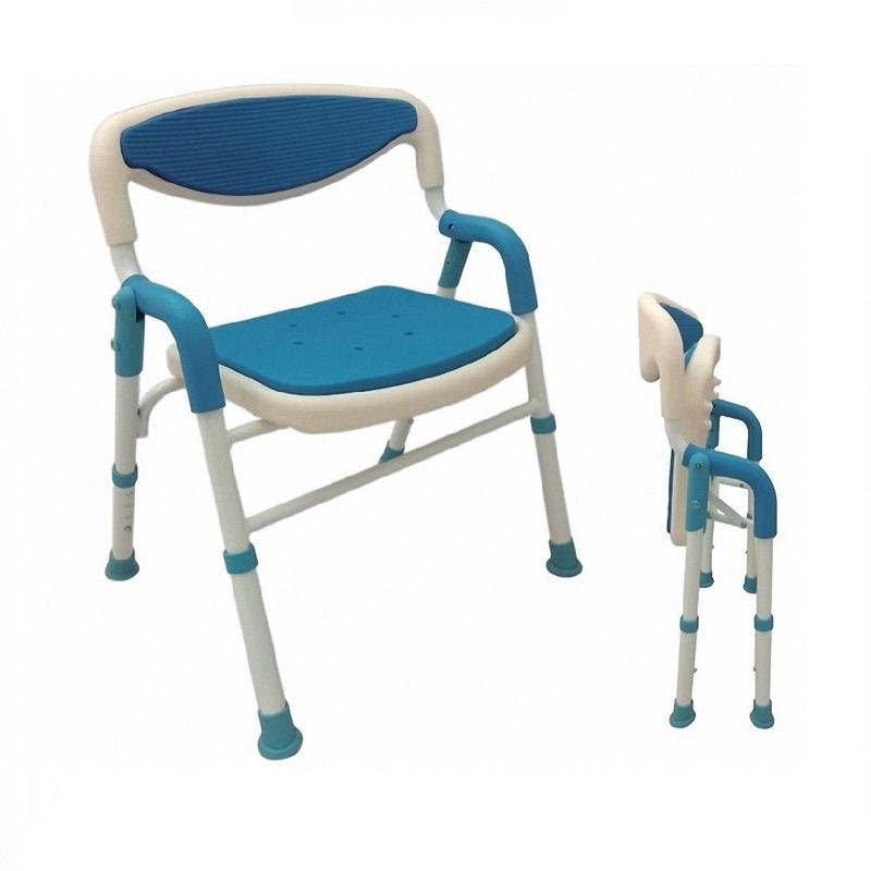 ❰免運❱ FZK 富士康 藍色洗澡椅 FZK-189 沐浴椅 EVA坐墊 好收合 鋁合金 洗澡 沐浴-細節圖3